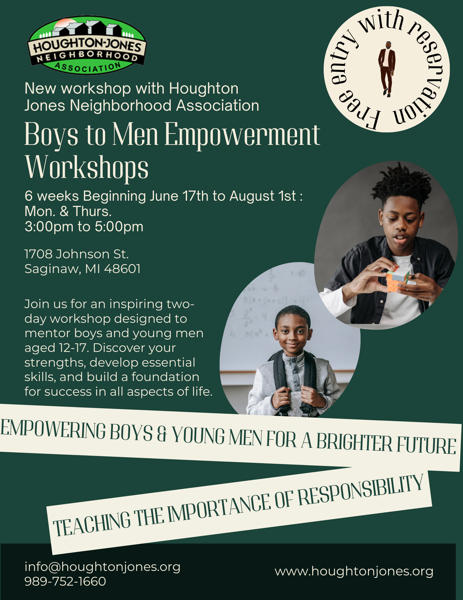 Boys to Men Empowerment Workshops - Houghton-Jones Neighborhood Association